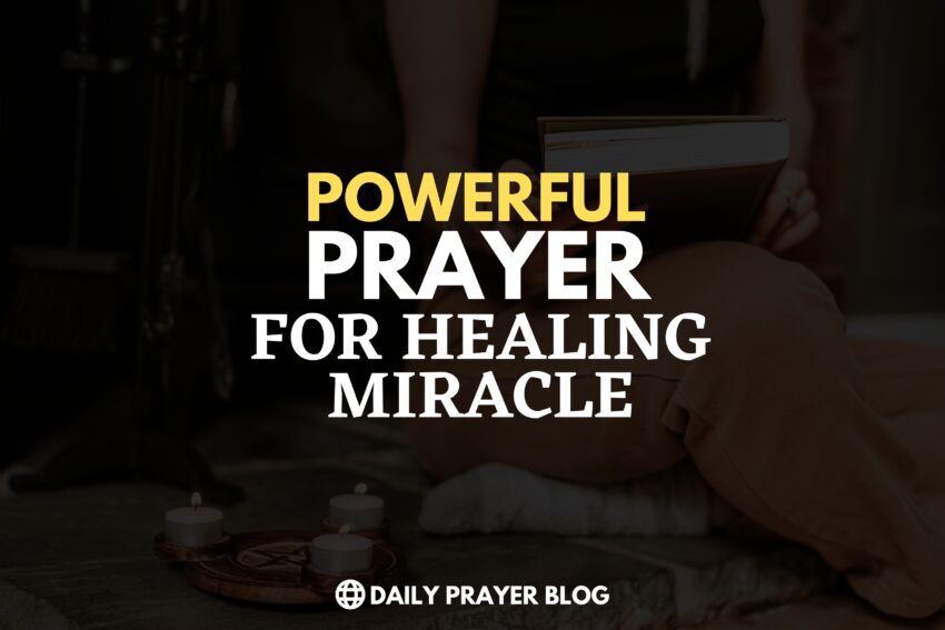 Healing Prayer Miracle: Experience the Powerful Healing Touch of God