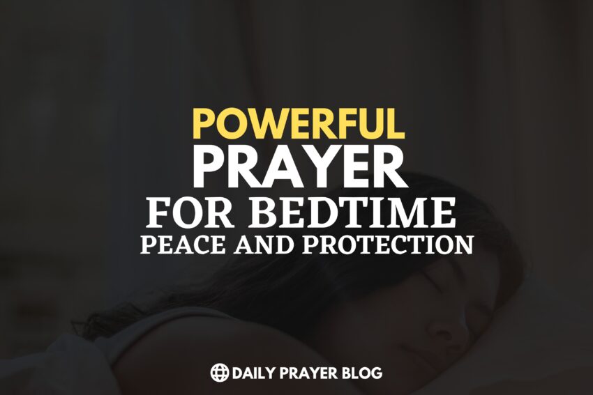 Rest Easy Tonight: A Powerful Prayer for Bedtime Peace and Protection