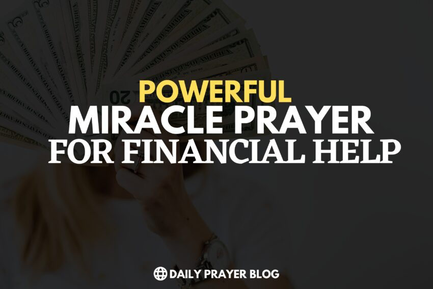 Prayer For Immediate Financial Help | Miracle Prayers For Financial Help