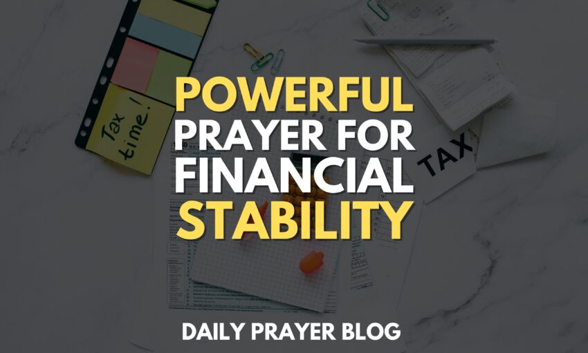 Prayer for Financial Help and Stability: Finding Solace in Times of Need
