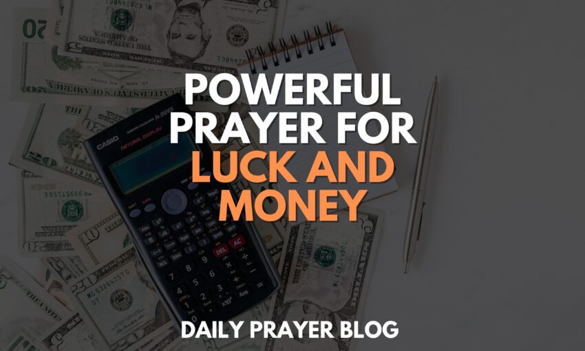 Powerful Prayer for Luck and Money