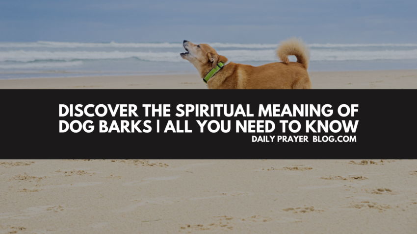 Spiritual Meaning of Dog Barks
