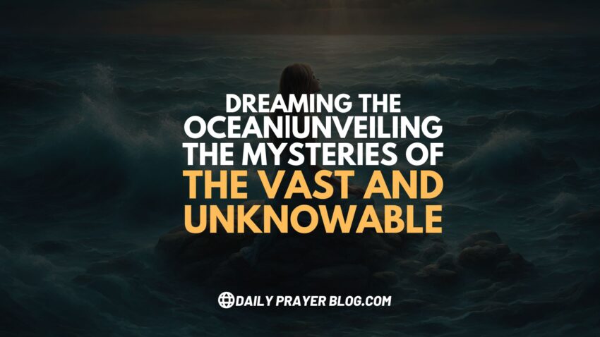 Dreaming the Ocean