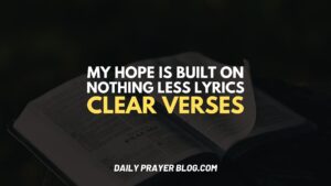 My Hope is Built on Nothing Less