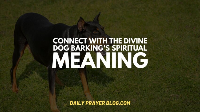 Dog Barking's Spiritual Meaning