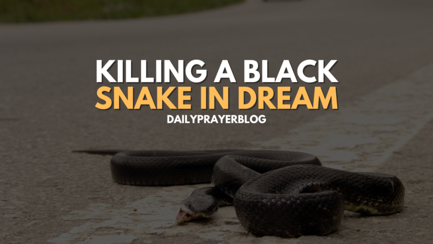 killing a Black Snake in Dream