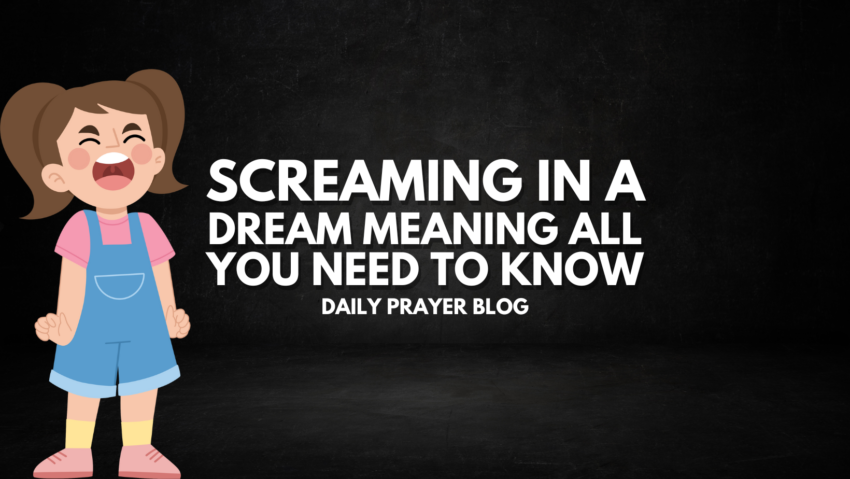 Screaming In A Dream Meaning