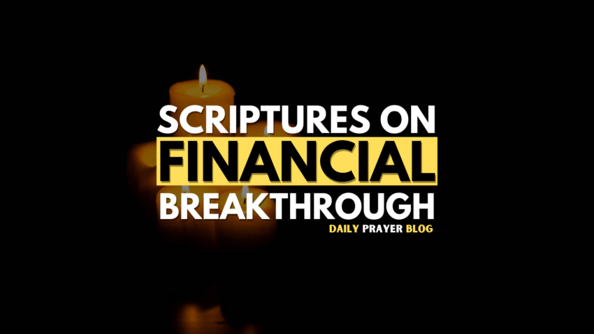 Scriptures on Financial Breakthrough