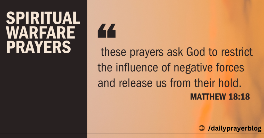 The Role of Spiritual Warfare Prayers  